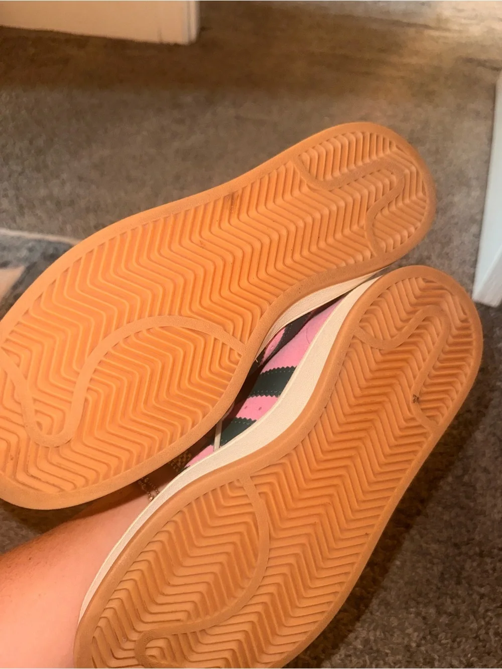adidas pink suede